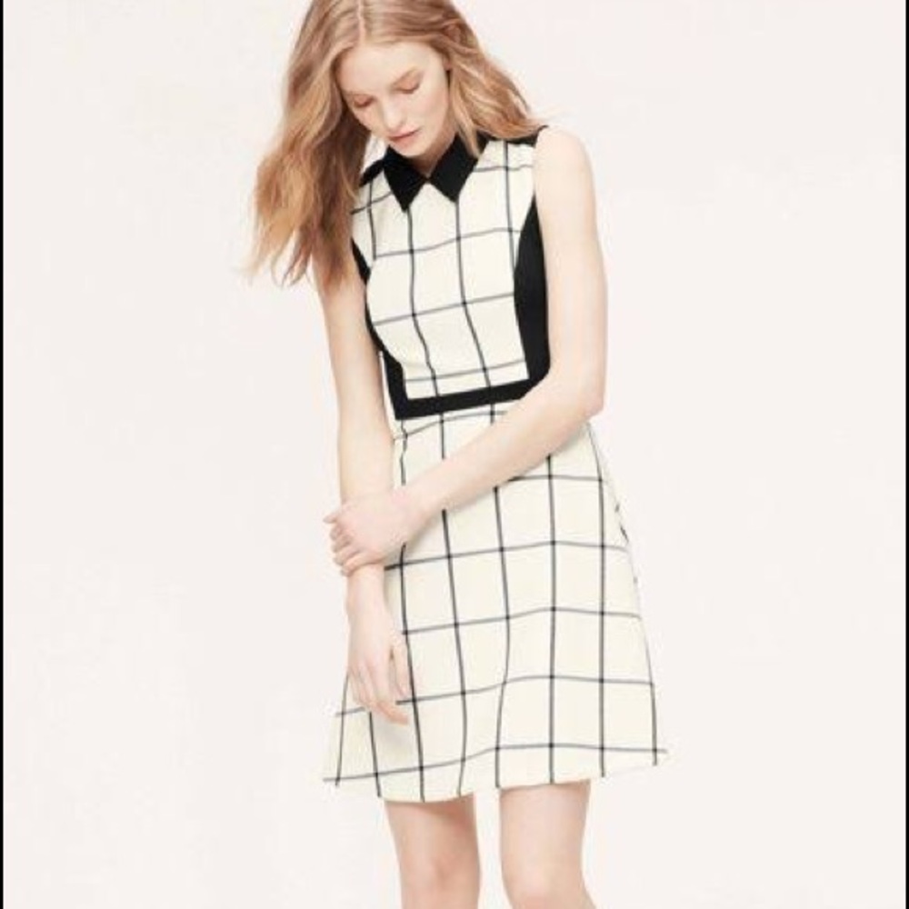 LOFT Windowpane Dress